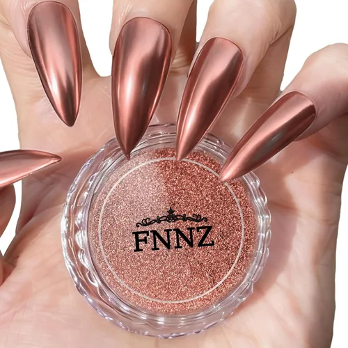 Vista 15 de FNNZ Polvo de uñas cromado, pigmento metálico de polvo de uñas efecto espejo de alta calidad, arte de uñas, polvo con purpurina para San Valentín