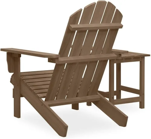 Vista 4 de Garden Chair Brown Solid Fir Wood 27.4 x 34.1 x 35.2 in Ergonomic Chic Outdoor Furnishings Outdoor Furniture Set Patio Furniture Set Outdoor Chair