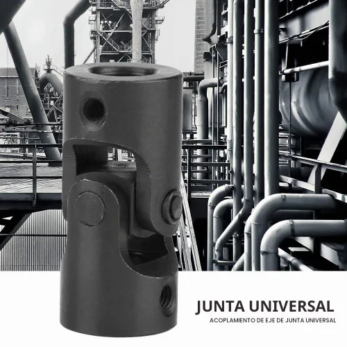 Vista 3 de ViaGasaFamido Id. de acoplamiento de eje de junta universal 0.5 pulgadas OD 0.9 pulgadas 2.2 pulgadas de longitud giratoria universal de metal