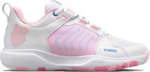 Vista 5 de K-Swiss Tenis Ultrashot Team para mujer, Blanco brillanteazul ángellila transparente