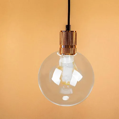 Vista 6 de jojofuny Pantalla de lámpara de globo de vidrio de 3.93 pulgadas de diámetro, cubierta de luz de repuesto transparente para accesorios de pared