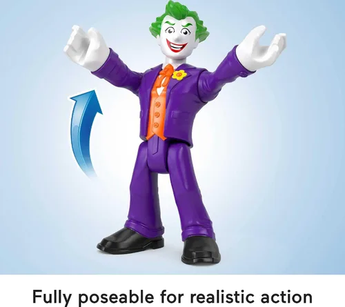 Vista 4 de Fisher-Price Imaginext DC Super Friends - Figura de juguete preescolar de The Joker XL de 10 pulgadas para juegos de simulación a partir de 3 años