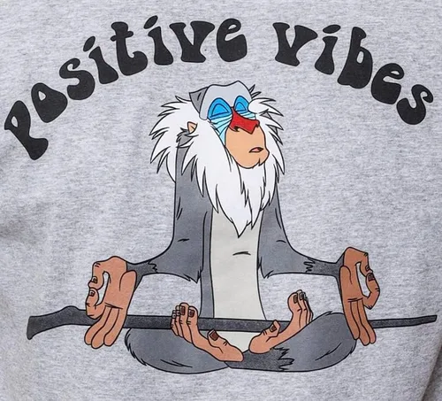 Vista 7 de Disney Lion King Rafiki Positive Vibes - Camiseta para hombre