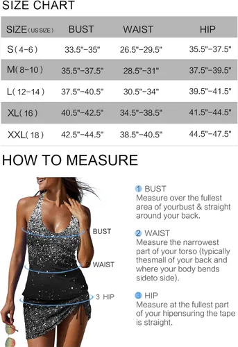 Vista 4 de REKITA Trajes de baño sexy tankini con falda, anillo en O, tankinis de 2 piezas, trajes de baño de bloque de color para mujer