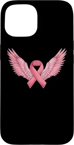 Vista 6 de Pink Ribbon Wings Breast Cancer Awareness Case for iPhone 17