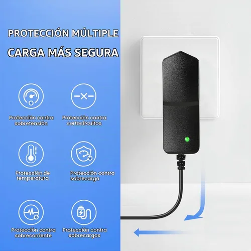 Vista 3 de Cargador de 12V CA/CC Cable de alimentación para EverStart Maxx Jump Starter cargador de batería compatible con AVAPOW Ever Start Max J7CCE J7CE