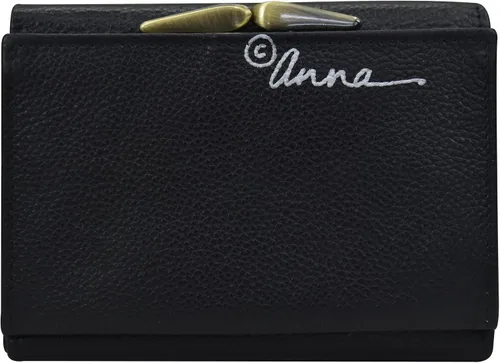 Vista 16 de Anna by Anuschka Cartera de tres pliegues pintada a mano para mujer de cuero