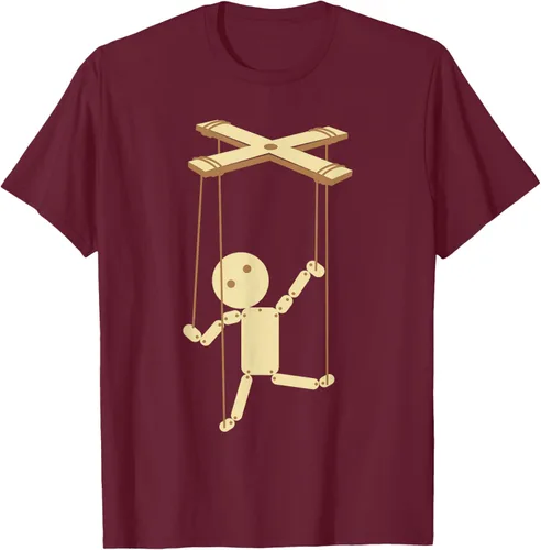 Vista 16 de Puppeteering - Camiseta de marionetas Ventrílocuo de tiriteros, Negro, S