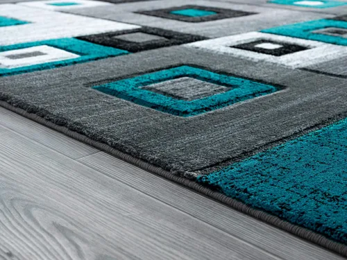Vista 5 de United Weavers of America Bristol Cicero - Alfombra turquesa, 2'7" x 4'2