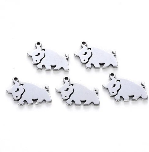 Vista 10 de Mega Pet 304 Stainless Steel Pendants Color de acero inoxidable # mariposa
