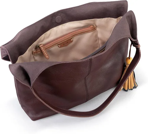 Vista 3 de The Sak Huntley Hobo de cuero caoba Mahogany