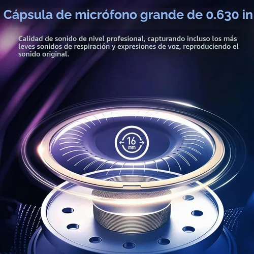 Vista 4 de Micrófono USB para PC – Micrófono para juegos de computadora con iluminación RGB para PS 4 y 5, mezcla de audio dual, silencio, salida