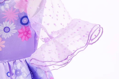 Vista 7 de PURFEEL Vestido mágico de fiesta de disfraces de Halloween para niñas de Isabella
