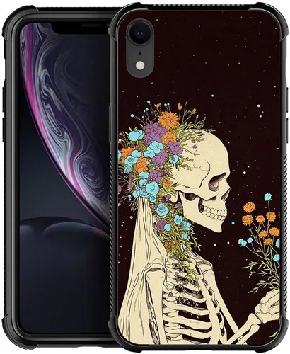 Vista 11 de DJSOK Funda compatible con iPhone XR, H American Eagle Flag con cuatro esquinas, protección a prueba de golpes, TPU suave y patrón de policarbonato