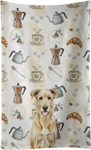 Vista 209 de Caroline's Treasures Afghan Hound - Toalla de cocina para barra de café, terciopelo frontal y lazo de algodón, lavable a máquina Sabueso afgano