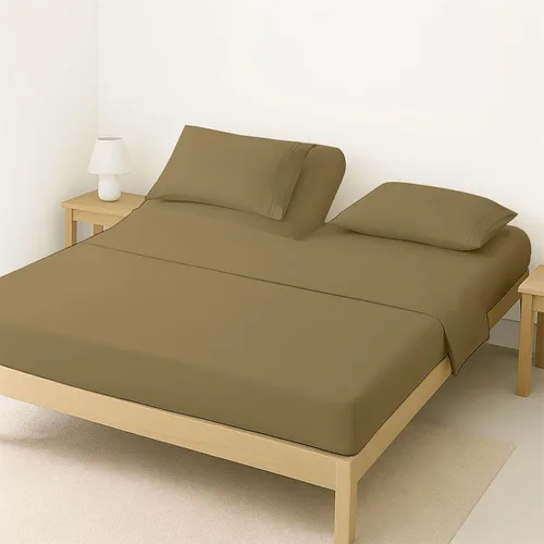Vista 21 de ARlinen Juego de sábanas divididas tamaño Queen, 5 piezas, 100% algodón egipcio, bolsillo profundo de 16 pulgadas, ropa de cama suave de lujo