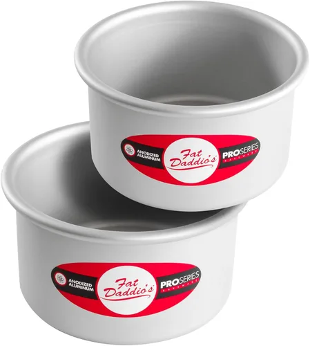 Vista 34 de Fat Daddio's Juego de moldes para pasteles redondos uniformes de aluminio anodizado de 4 niveles, profundidad de 2 pulgadas