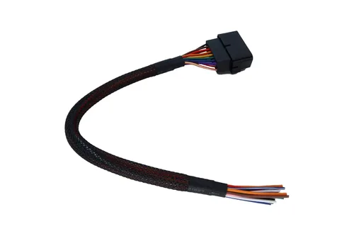 Vista 4 de OBD2 J1962 macho a extremo abierto 16pin cable de coleta de 1 pie/11.8 in (cable macho)