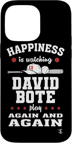 Vista 21 de iPhone 16 David Bote Happiness is Watching Gameday Case