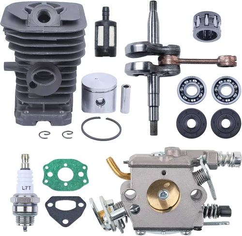 Vista 4 de Kit de carburador de cilindro de cigüeñal de 1.496 in para Husqvarna 137 142 136 141 piezas de motosierra 530069940,530 02 97 94, 530029794