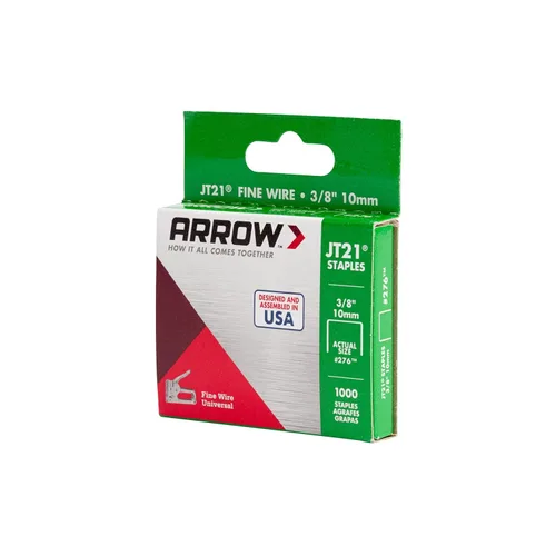 Vista 6 de Engrampadora Arrow, 2 paquetes, genuina JT21T27, ganchos de 38 pulgadas