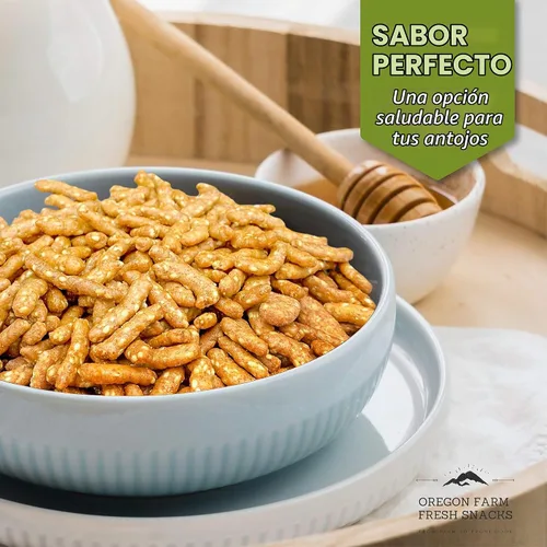 Vista 2 de Oregon Farm Fresh Snacks Palitos de sésamo tostado con miel, 26 onzas