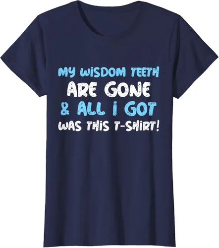 Vista 26 de My Wisdom Teeth Are Gone! Camiseta divertida de muelas del juicio, Negro