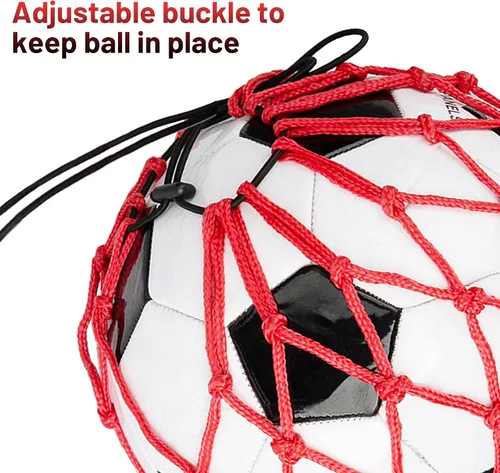 Vista 5 de 2PCS Soccer Ball Net Soccer Training Equipment, Football Kick Throw Solo Practice Training Aid, Upgrade Soccer Nets for Kids Youth Adults for Ball