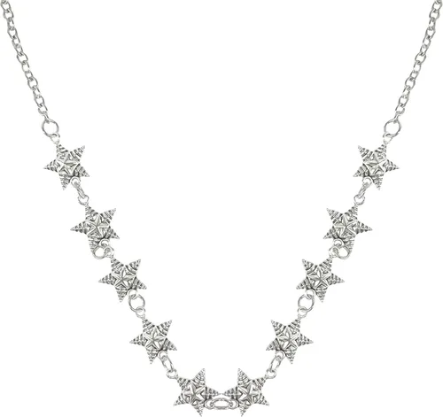 Vista 12 de Collar minimalista con cadena irregular Y2k para uso diario, versátil, joyería de moda para mujer, plata Dorado-1