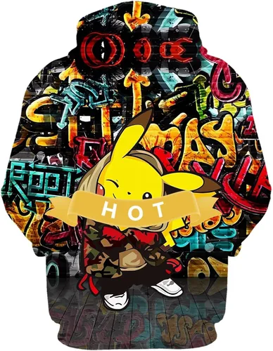 Vista 2 de DEEBOW - Sudadera con capucha unisex de anime con estampado 3D para cosplay, C-M, C