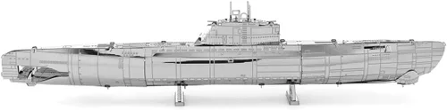 Vista 5 de Metal Earth Paquete de modelo de metal 3D tipo XXI alemán U-Boat con pinzas Fascinaciones