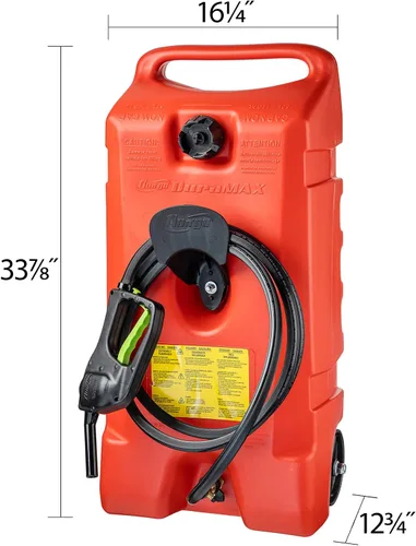 Vista 3 de Scepter Duramax Tanque de combustible portátil de gasolina de 14 galones con Airhead 4 pies Bungee Dockline para embarcaciones