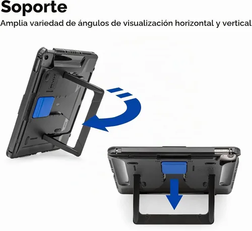 Vista 3 de PIVOT Funda A22A para iPad (A16), iPad (10ª generación), clip negro/negro Cuerpo negro/clip negro