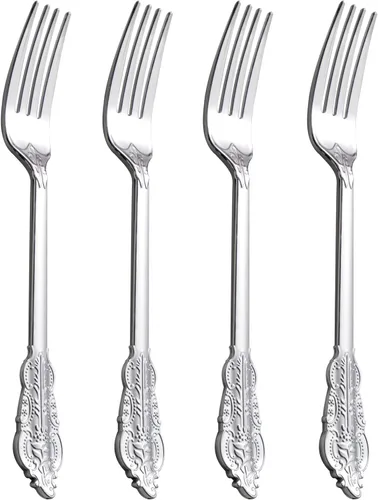 Vista 11 de Ciaell 500 tenedores de plástico transparente – Tenedores de plástico resistentes – Tenedor desechable pesado de 7 pulgadas – Tenedor transparente