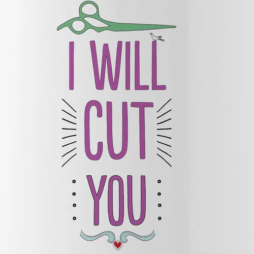Vista 2 de CafePress I Will Cut You - Botella de agua de acero inoxidable (1 botella de agua de 34 onzas)