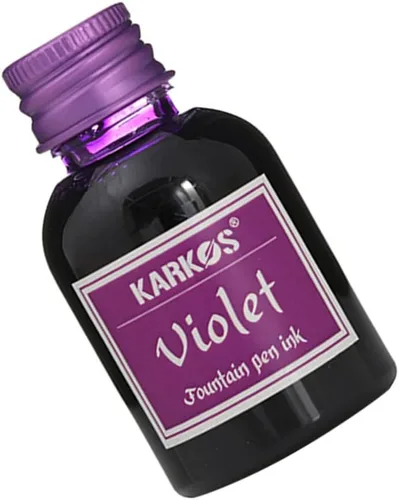 Vista 2 de Tinta embotellada de 1.0 fl oz para plumas estilográficas, morado brillante, tinta de caligrafía, escritura artística, dibujo, pintura, tinta