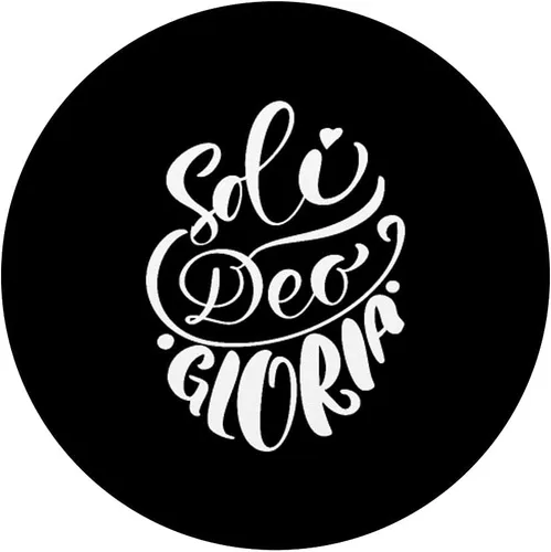 Vista 3 de Soli Deo Gloria Glory to God Alone PopSockets intercambiables para mujeres cristianas