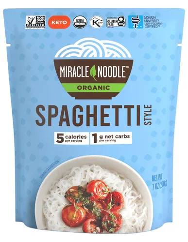 Vista 12 de Miracle Noodle Angel Hair Pasta - Fideos Shirataki a base de plantas, fideos Konjac, vegana, sin gluten, pasta baja en carbohidratos, paleo, fideos