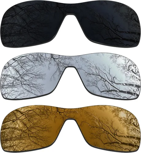 Vista 23 de ToughAsNails 3 pares de lentes polarizadas de repuesto para Oakley Antix Pack