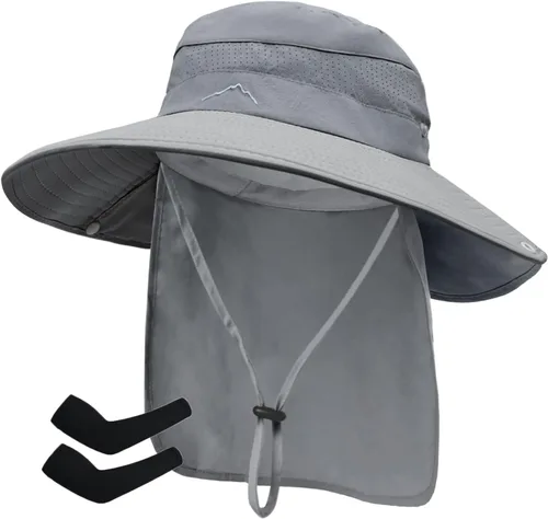 Vista 10 de Sombreros de sol para hombres y mujeres, protección UPF 50+, sombrero de Grisclaro