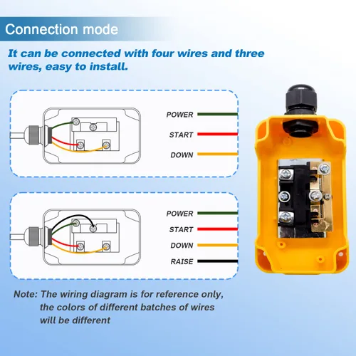 Vista 3 de mxuteuk Interruptor de control remoto de remolque de descarga de 12 V CC, interruptor de control hacia arriba y hacia abajo para puerta