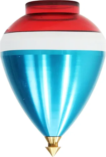 Vista 3 de Spintastics Quicksilver Hybrid Spin Top - Punta fija (azul y rojo)