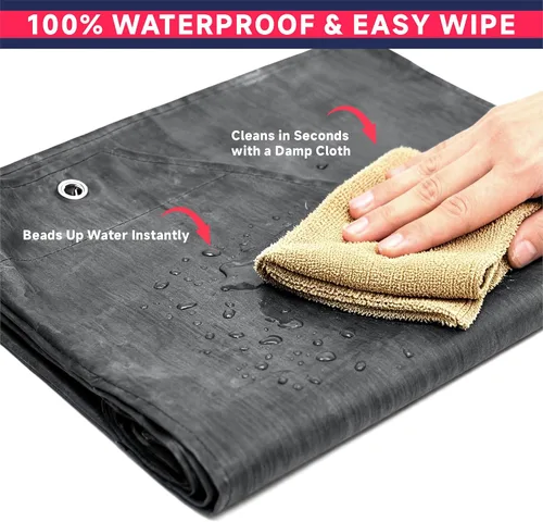 Vista 4 de GoldPig Thick Rubber Apron: Waterproof, Chemical Resistant, Adjustable Neck & Belt for Dishwashing, Gardening, Butchering