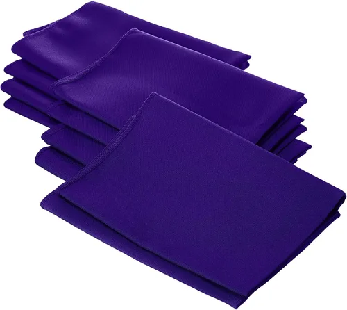 Vista 48 de LA Linen Paquete de 10 servilletas de popelina de poli, servilletas de tela suave, servilletas lavables y reutilizables, servilletas de mesa