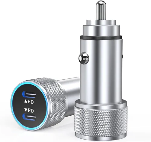 Vista 9 de Cargador rápido para iPhone, 2 unidades de adaptador USB C de doble puerto [certificado Apple MFi] carga súper rápida con 2 cables Lightning rápidos