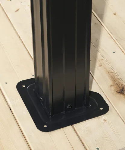 Vista 10 de Sojag Refugio solar Cambridge para exteriores de 10 x 12 pies con mosquiteras de malla Gris