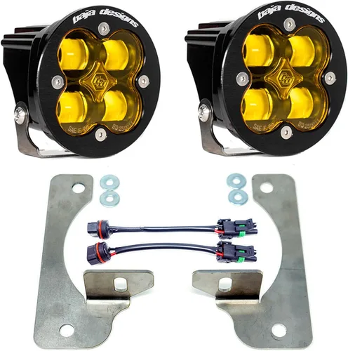 Vista 11 de Kit de luces LED de niebla de bolsillo Baja Designs Squadron-R SAE compatible con Jeep Gladiator 2020-22; Wrangler JL 2018-22 parachoques OEM