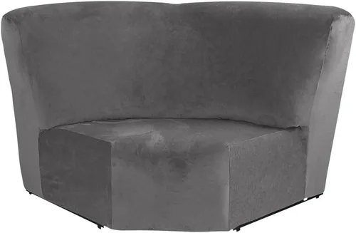 Vista 10 de Funda de terciopelo para sofá esquinero, 1 pieza adicional para asiento esquinero, protector para sofá reclinable en forma de L, decoración