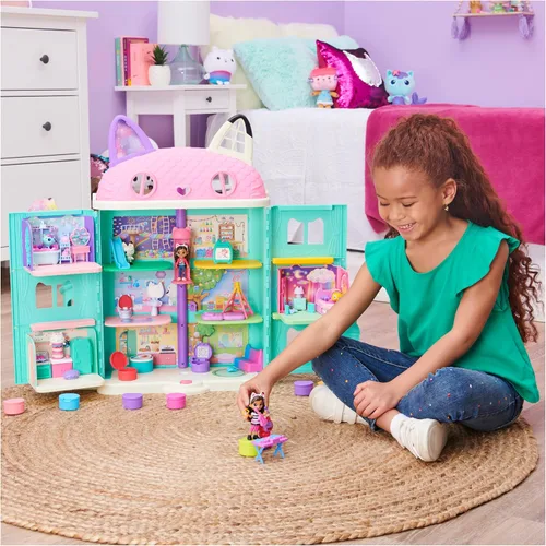 Vista 3 de Gabby's Dollhouse 6062027-1 Gabby's Dollhouse - Juego de karaoke con 2 figuras de juego, 2 unidades, caja de muñecas y Möbelstück, Kinderspielzeug