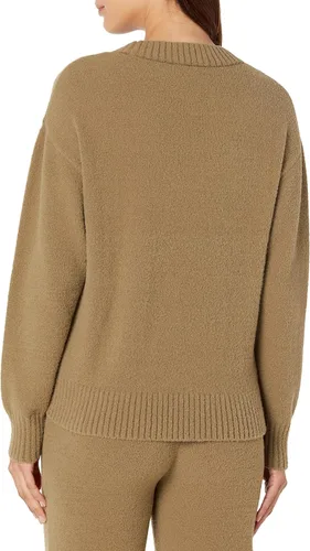 Vista 2 de The Drop Suéter de cuello redondo esencial súper suave Carter para mujer